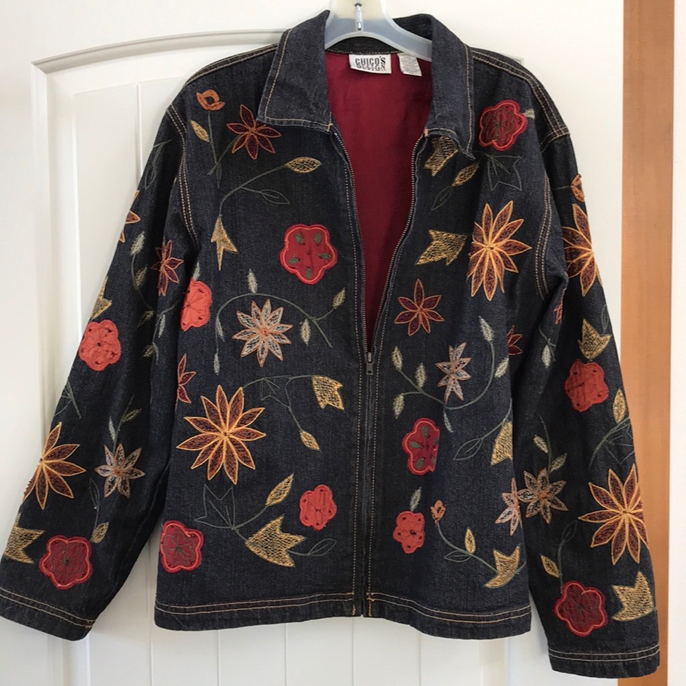 Embroidered Denim Jacket